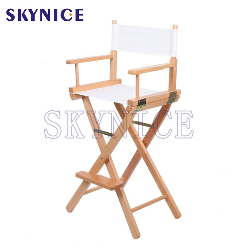 4 saisons Portable luxe de haute qualité moderne chaise en bois directeur toile chaises