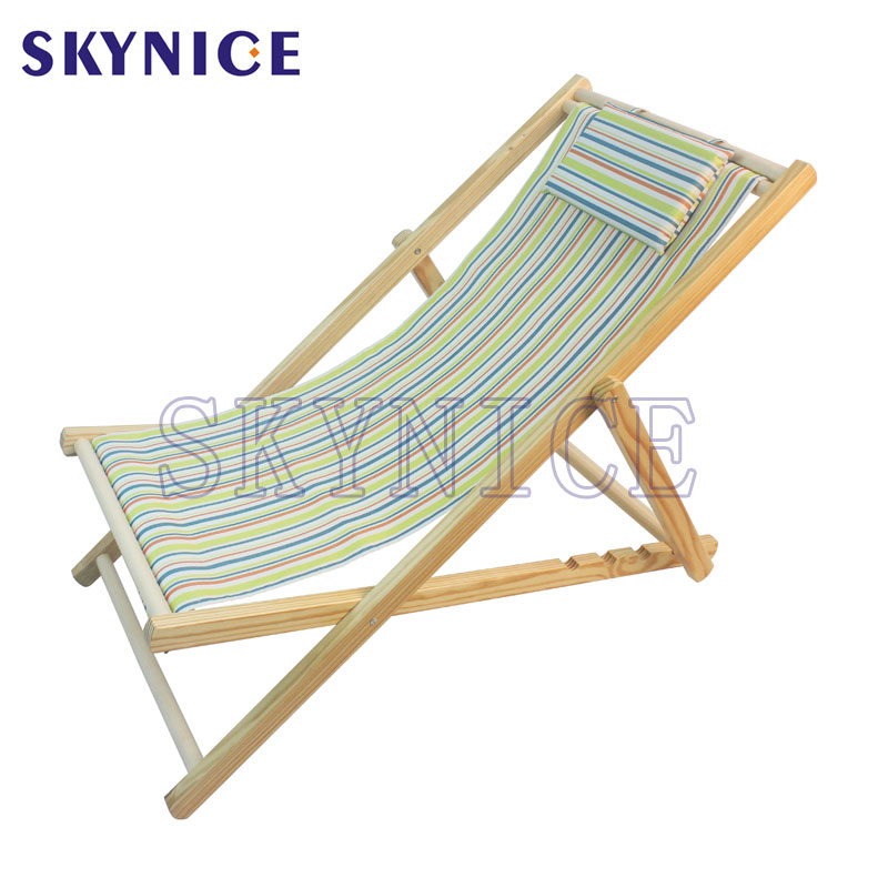 Chaise longue en bois Sunshine